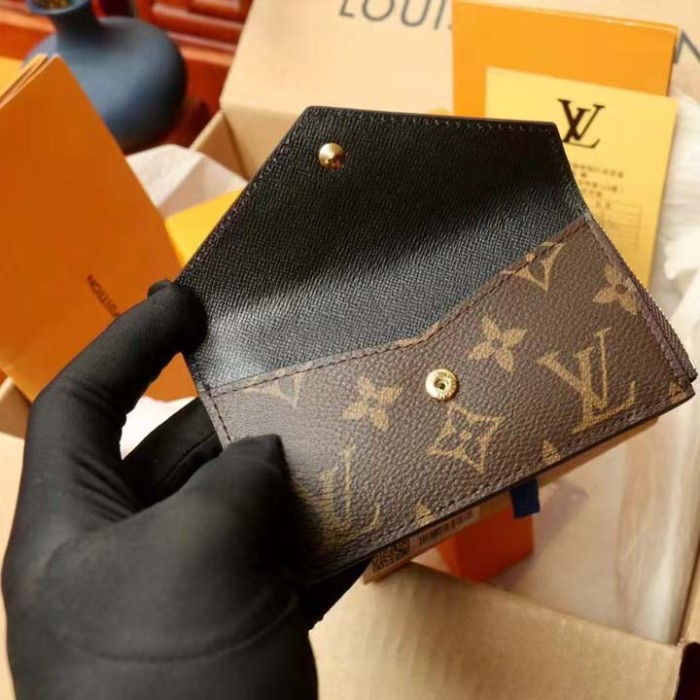 Louis Vuitton LV Unisex Card Holder Recto Verso Brown Monogram Reverse Coated Canvas