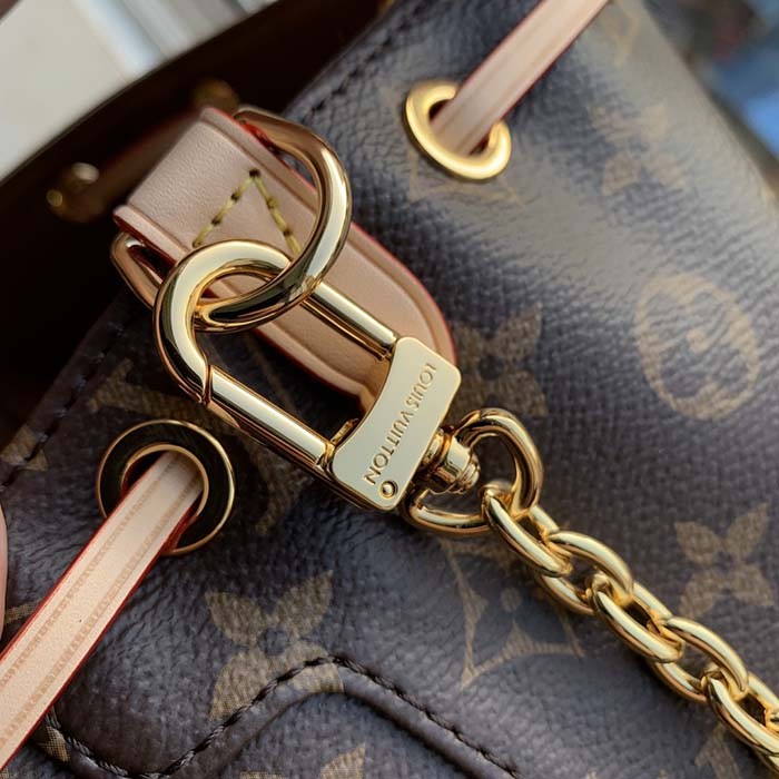 Louis Vuitton LV Unisex Excursion PM Brown Monogram Coated Canvas Natural Cowhide Leather