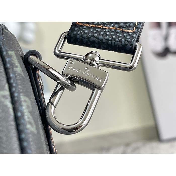 Louis Vuitton LV Unisex Keepall Bandoulière 50 Dark Green Monogram Coated Canvas Cowhide