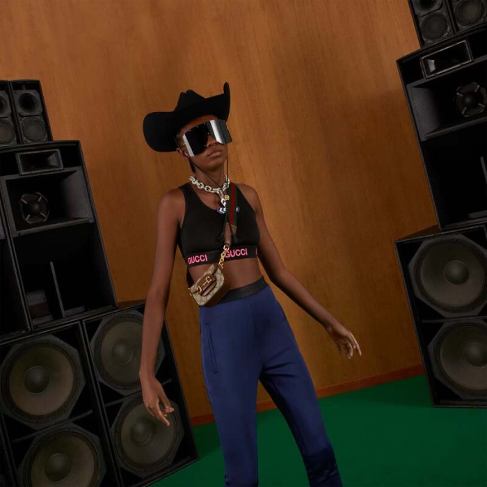 Gucci Women Gucci Horsebit 1955 Strap Wallet Beige Ebony GG Supreme Canvas