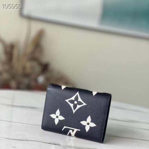 Louis Vuitton LV Unisex Victorine Wallet Black Monogram Empreinte Embossed Supple Grained Cowhide