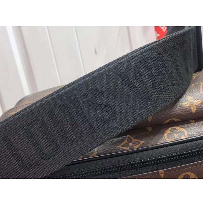 Louis Vuitton LV Unisex S Lock Messenger Monogram Macassar Coated Canvas M45806