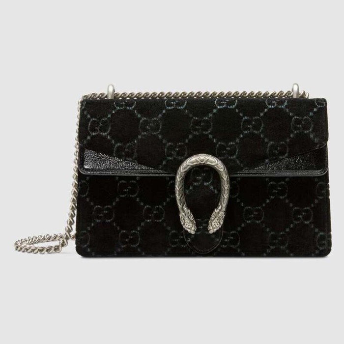 Gucci GG Women Dionysus GG Velvet Small Shoulder Bag