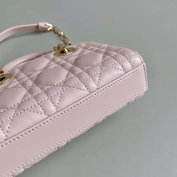 Dior Women Lady D-Joy Micro Bag Powder Pink Cannage Lambskin S0910ONGE