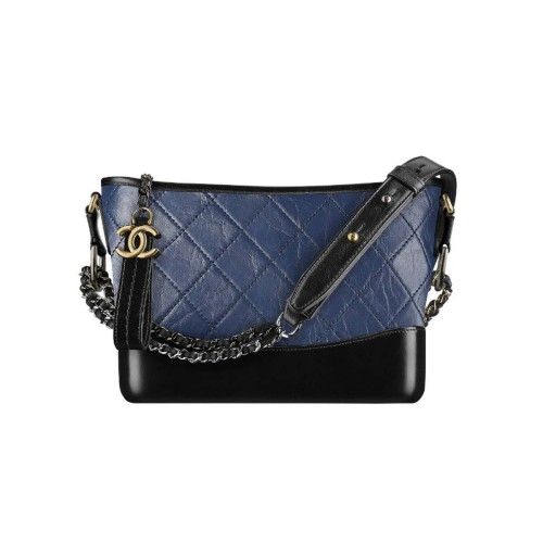 Chanel Gabrielle Hobo Small Bag in Quilted Goatskin Leather