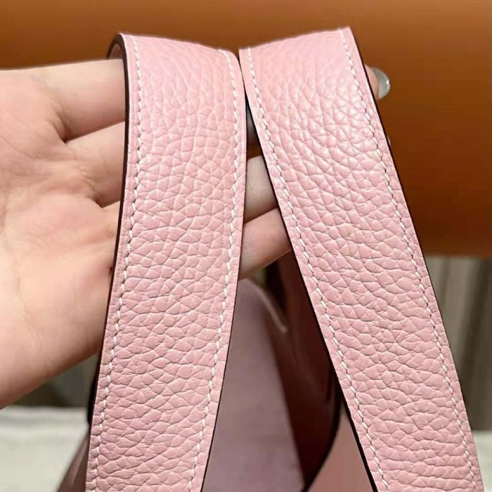Hermes Women Picotin Lock 22cm in Cowhide leather-Pink