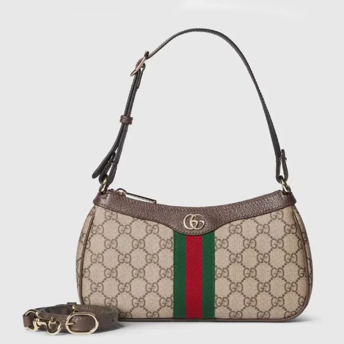 Gucci Women Ophidia Small Shoulder Bag-Brown 841341