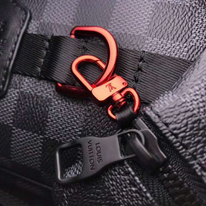 Louis Vuitton LV Unisex Utility Backpack Damier Graphite Canvas-Grey