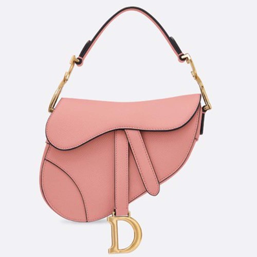 Dior Women Mini Saddle Bag in Calfskin