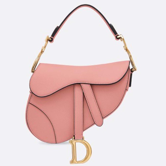Dior Women Mini Saddle Bag in Calfskin