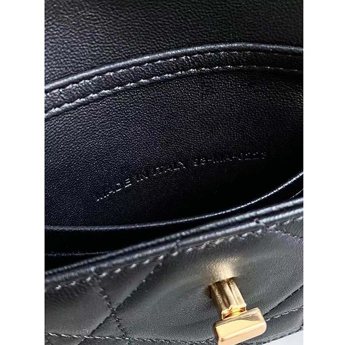 Dior Women CD Miss Caro Micro Bag Black Macrocannage Lambskin