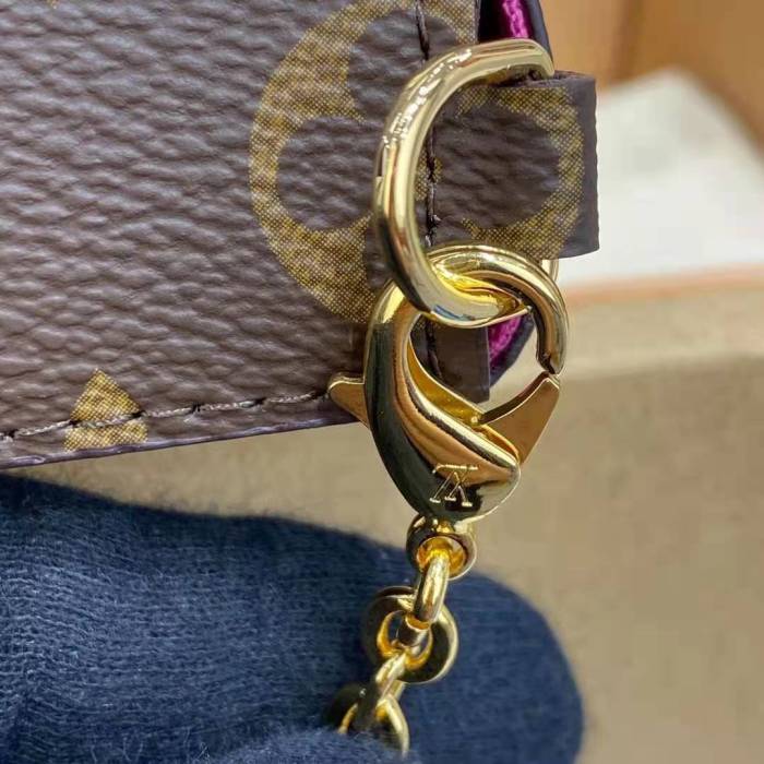 Louis Vuitton LV Women Félicie Pochette Myosotis Blue Monogram Coated Canvas