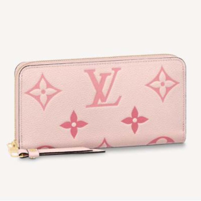 Louis Vuitton LV Women Zippy Wallet Monogram Empreinte Embossed Supple Grained Cowhide Leather