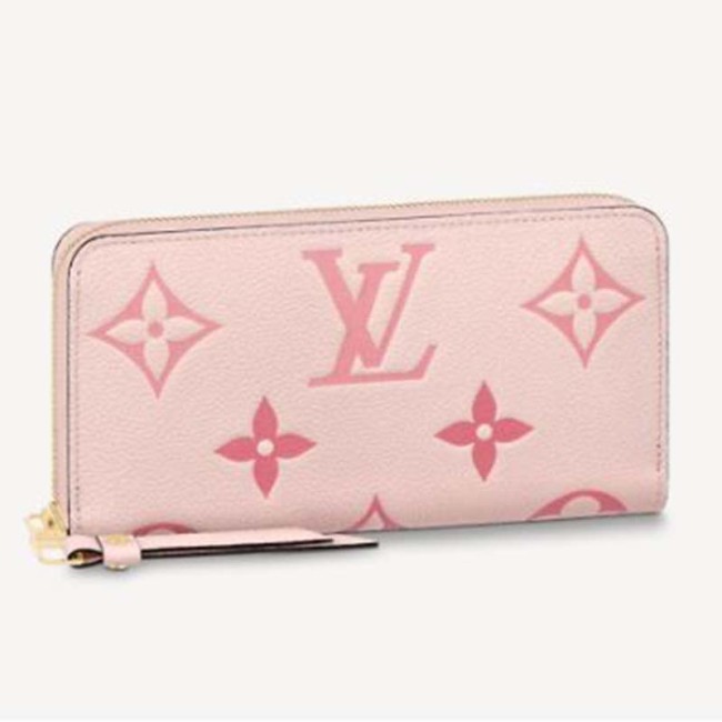Louis Vuitton LV Women Zippy Wallet Monogram Empreinte Embossed Supple Grained Cowhide Leather