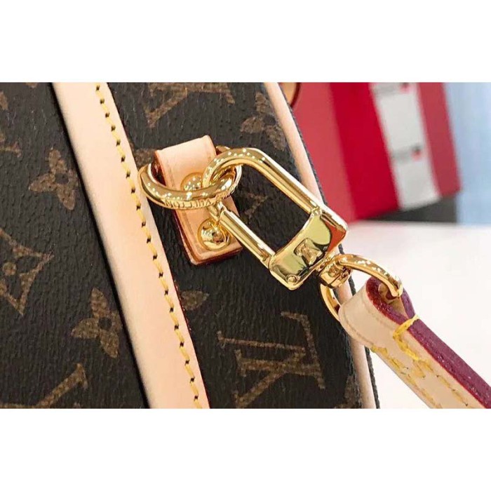 Louis Vuitton LV Women Petite Boite Chapeau in Coated Monogram Canvas-Brown