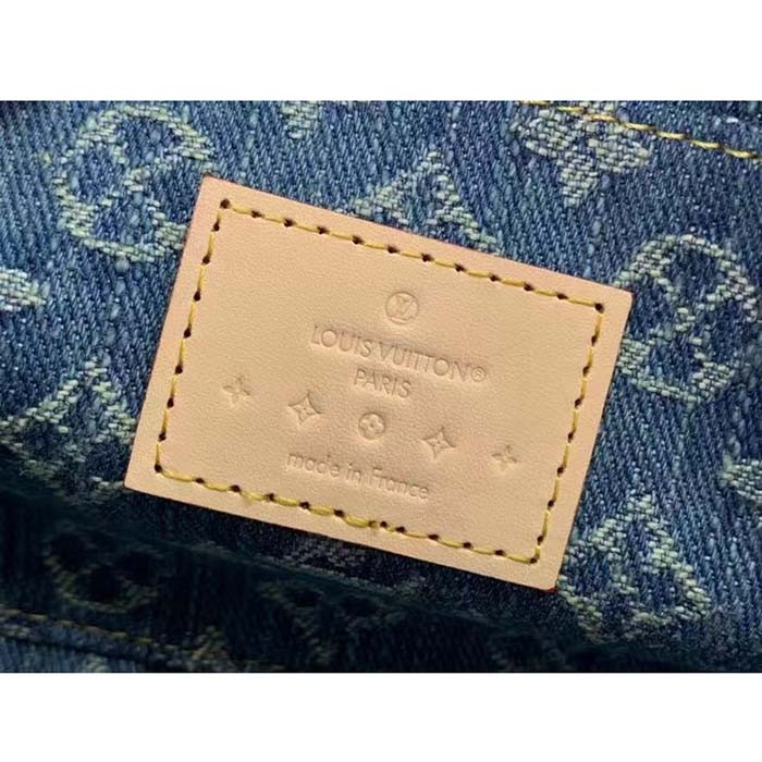 Louis Vuitton Unisex Pochette Cosmétique PM Bleu Denim Blue Monogram Global Organic Textile-Certified Cotton Canvas