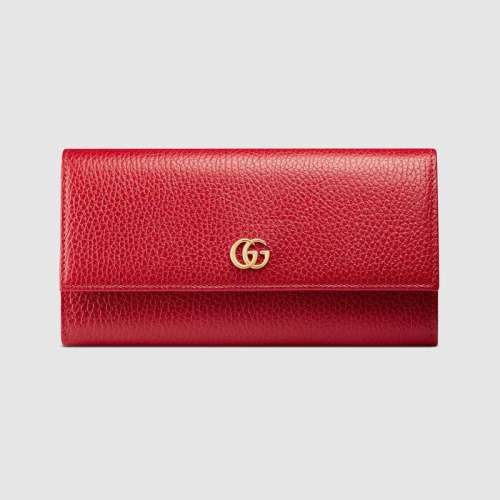 Gucci GG Unisex GG Marmont Leather Continental Wallet in Leather