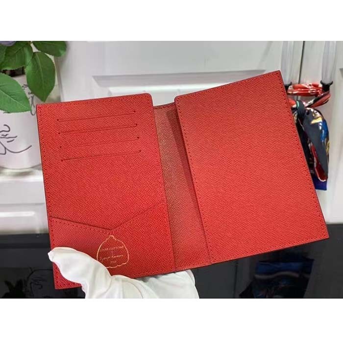 Louis Vuitton Unisex LV x YK Passport Cover Monogram Coated Canvas 3D Painted Dots Print