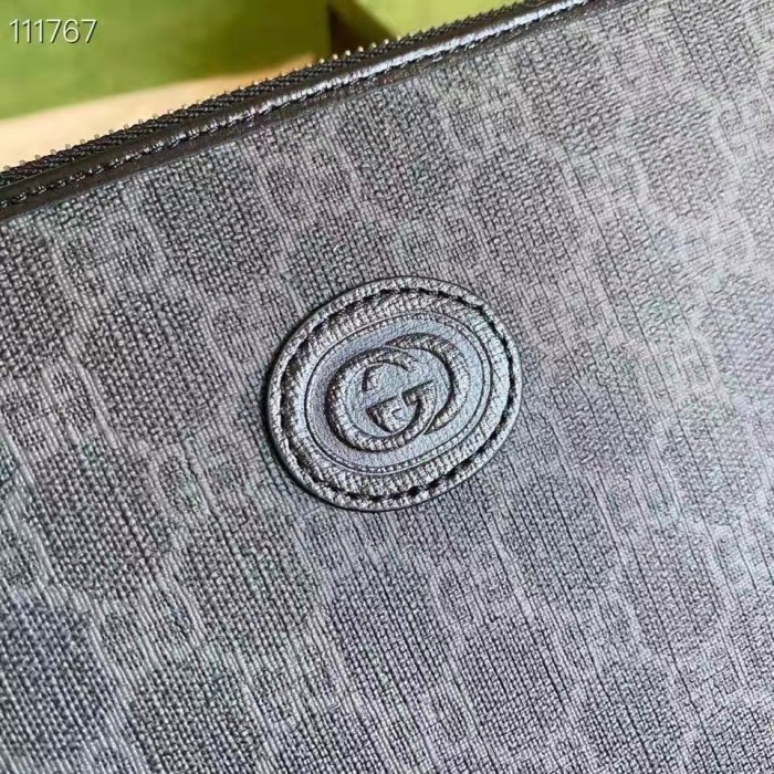 Gucci Unisex Beauty Case Interlocking G Black GG Supreme Canvas