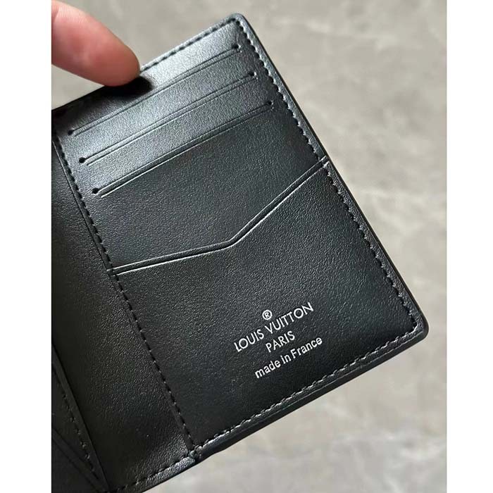 Louis Vuitton LV Unisex Pocket Organizer Wallet Blue Moon Damier Rush Epi XL Leather Cowhide