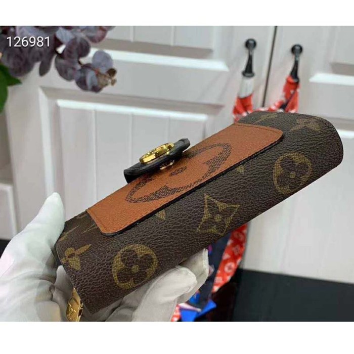 Louis Vuitton LV Unisex Juliette Wallet Monogram Giant Reverse Coated Canvases