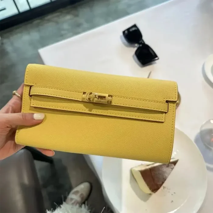 Hermes Women Kelly To Go in Epsom Leather-Yellow