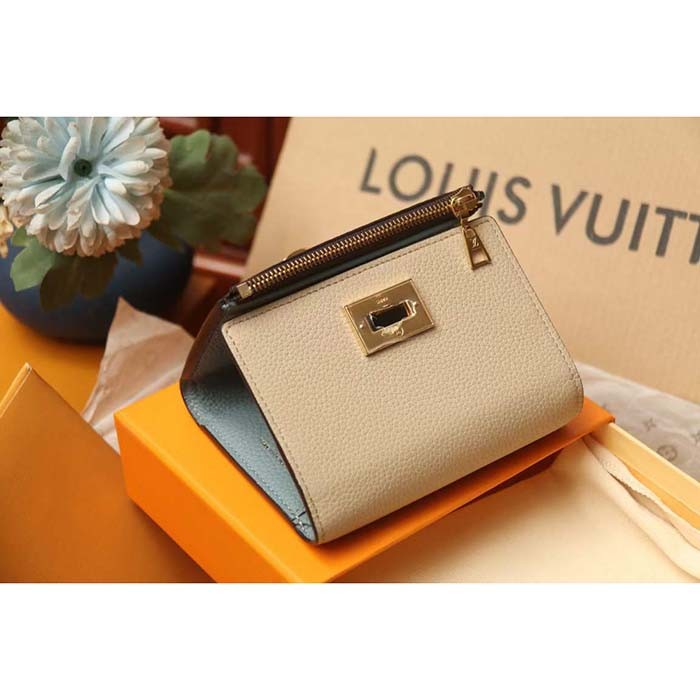 Louis Vuitton Unisex Victorine On My Side Wallet Greige Calf Leather M82398