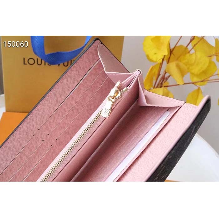 Louis Vuitton LV Women Sarah Wallet Fall for You Black Monogram Coated Canvas