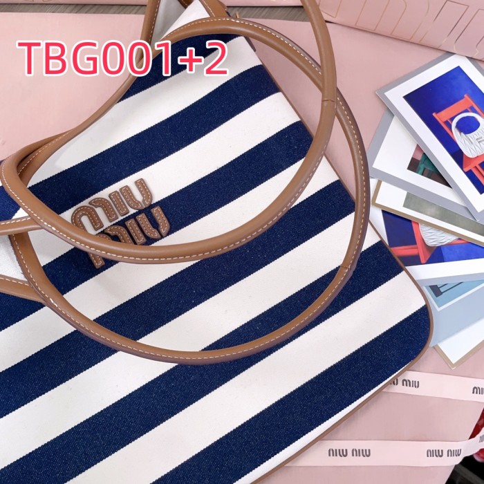 TBG001  Miu's new Isetan limited edition navy style tote bag  5BG231