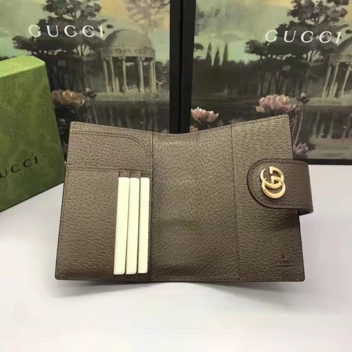 Gucci Unisex Ophidia GG Passport Case Beige Ebony GG Supreme Canvas