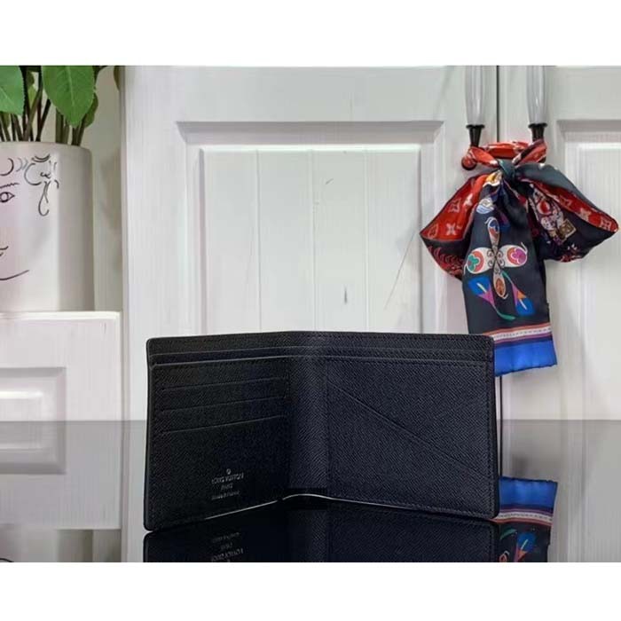 Louis Vuitton LV Unisex Multiple Wallet Sunrise Monogram Eclipse Coated Canvas