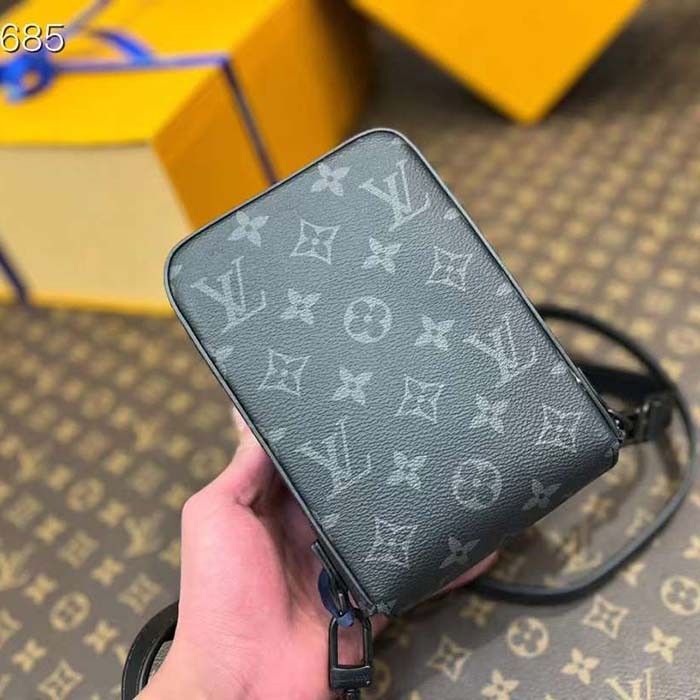 Louis Vuitton LV Unisex S-Lock Vertical Wearable Wallet Monogram Coated Canvas M82252