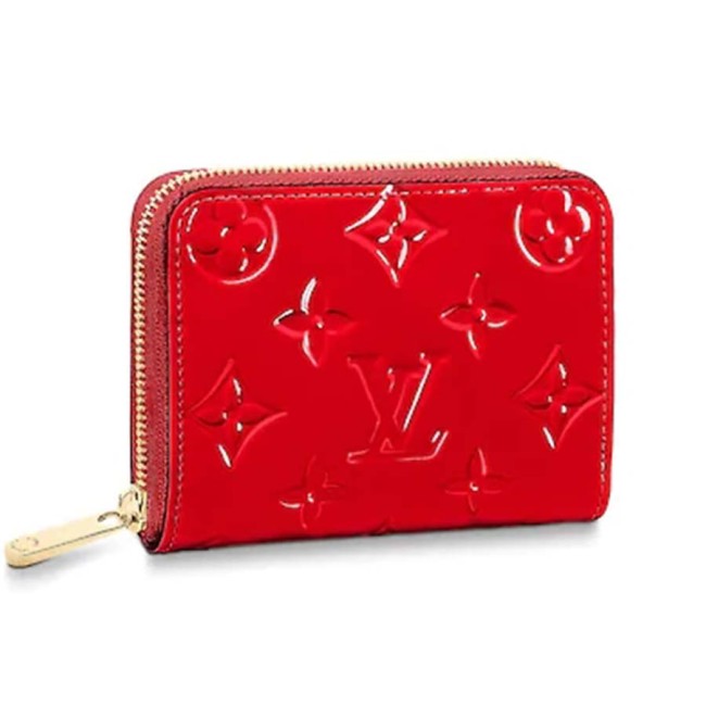 Louis Vuitton LV Women Zippy Coin Purse in Monogram Vernis Patent Calf Leather