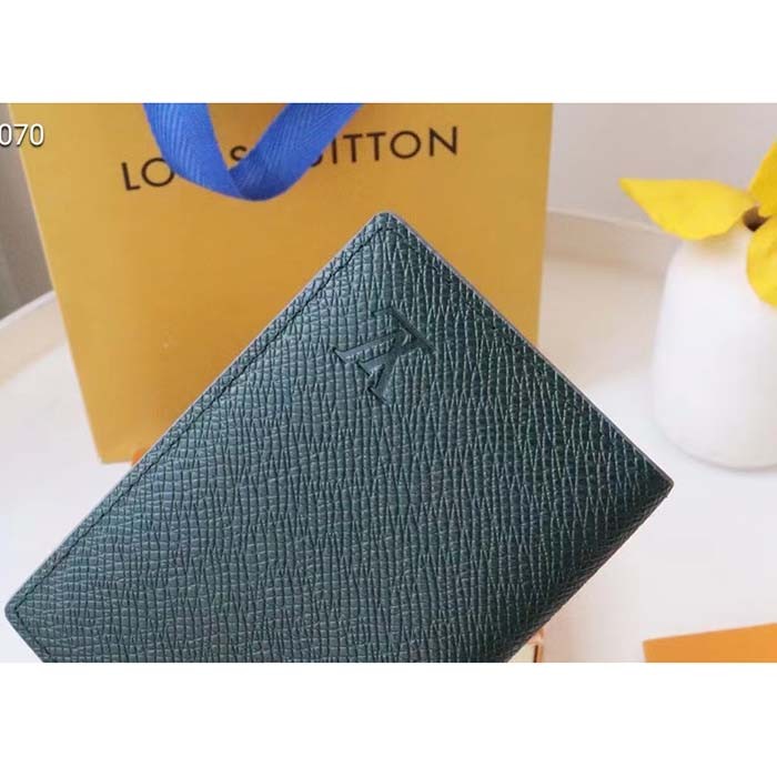 Louis Vuitton LV Unisex Pocket Organizer Epicea Glacier Taiga Cowhide Leather