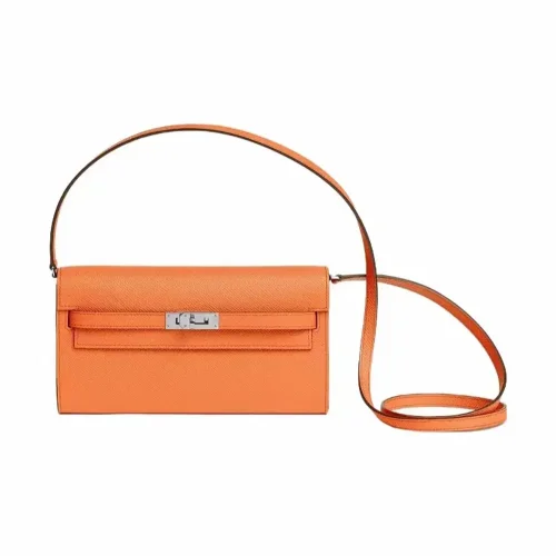 Hermes Women Kelly To Go in Epsom Leather-Orange