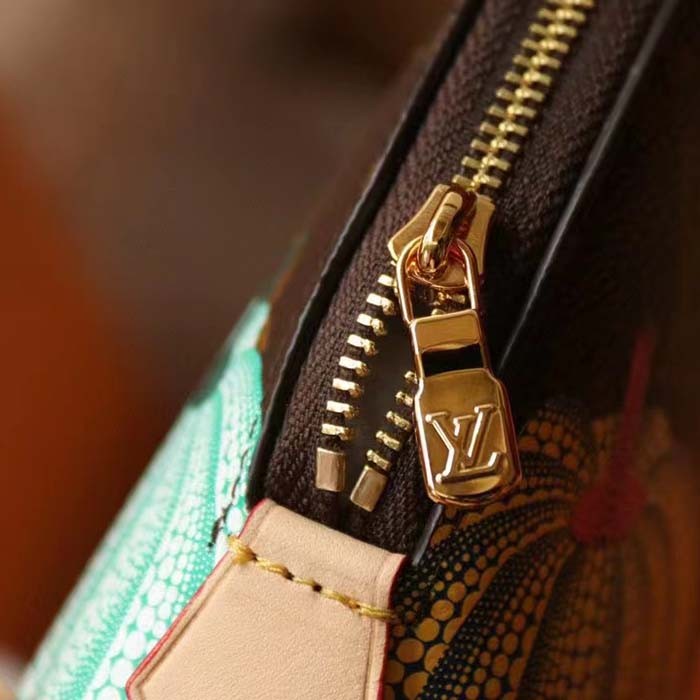 Louis Vuitton Unisex LV x YK Cosmetic Pouch Monogram Coated Canvas Colorful Pumpkin Print