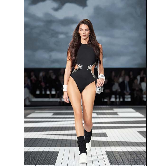 Chanel Women CC Flap Bag Star Coin Purse Mirror Calfskin Metallic Calfskin Gold-Tone Metal Silver