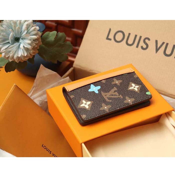 Louis Vuitton Unisex LV Pocket Organizer Chocolate Monogram Craggy Coated Canvas M83337