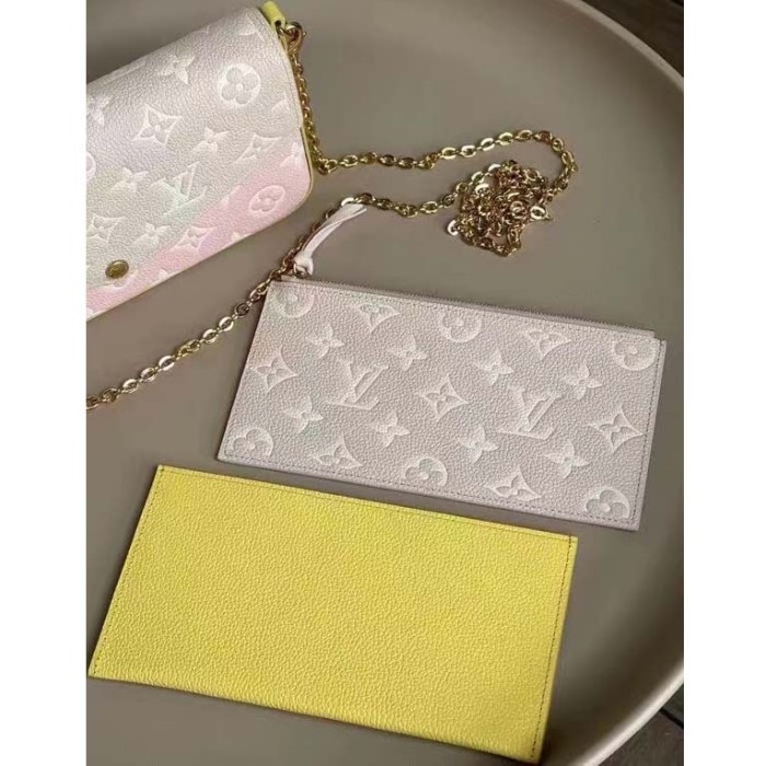 Louis Vuitton LV Women Félicie Pochette Monogram Empreinte Embossed Supple Grained Cowhide
