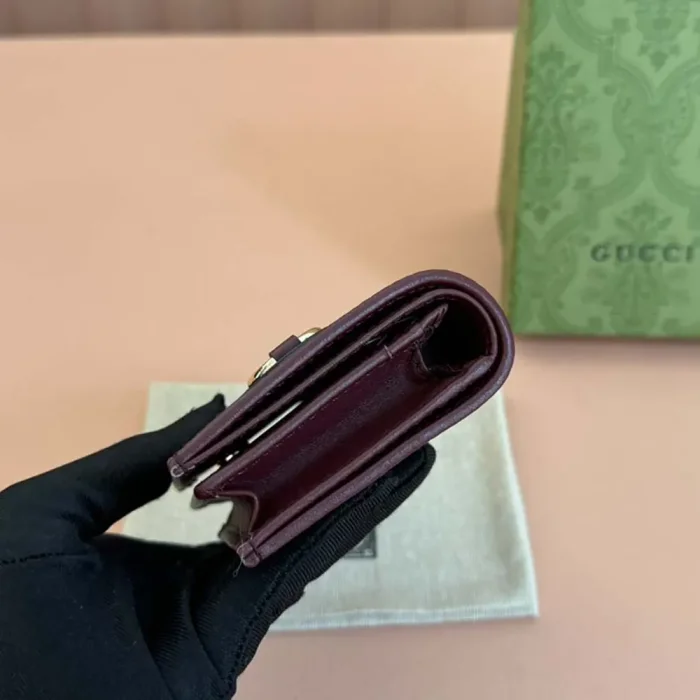 Gucci Women Horsebit 1955 Card Case Wallet 621887FAD6L9756