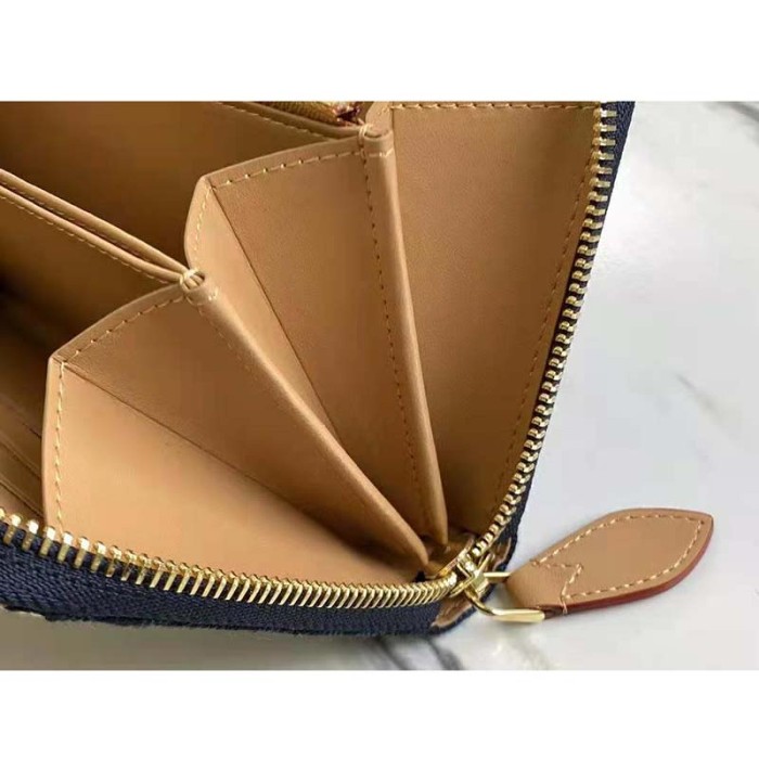 Louis Vuitton LV Unisex Since 1854 Zippy Wallet Monogram Flowers Canvas Cowhide-Leather