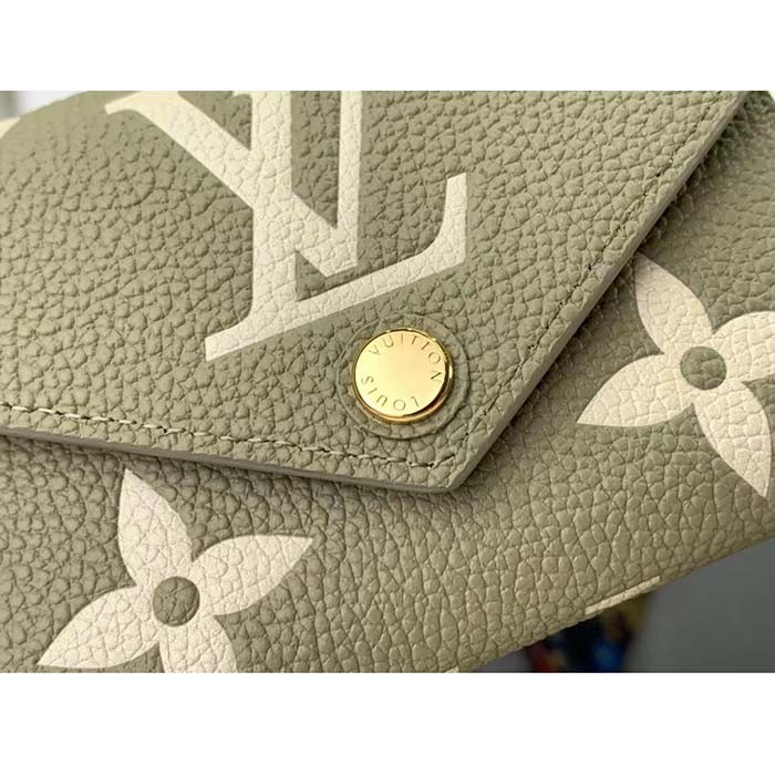 Louis Vuitton LV Unisex Victorine Wallet Cream Monogram Empreinte Embossed Supple Grained Cowhide Leather