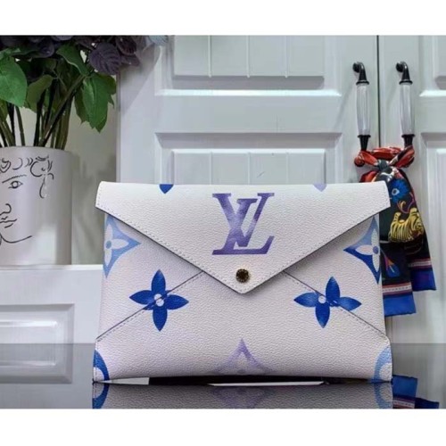 Louis Vuitton LV Unisex Kirigami Pochette Monogram Coated Canvas Printed Grained Cowhide Leather