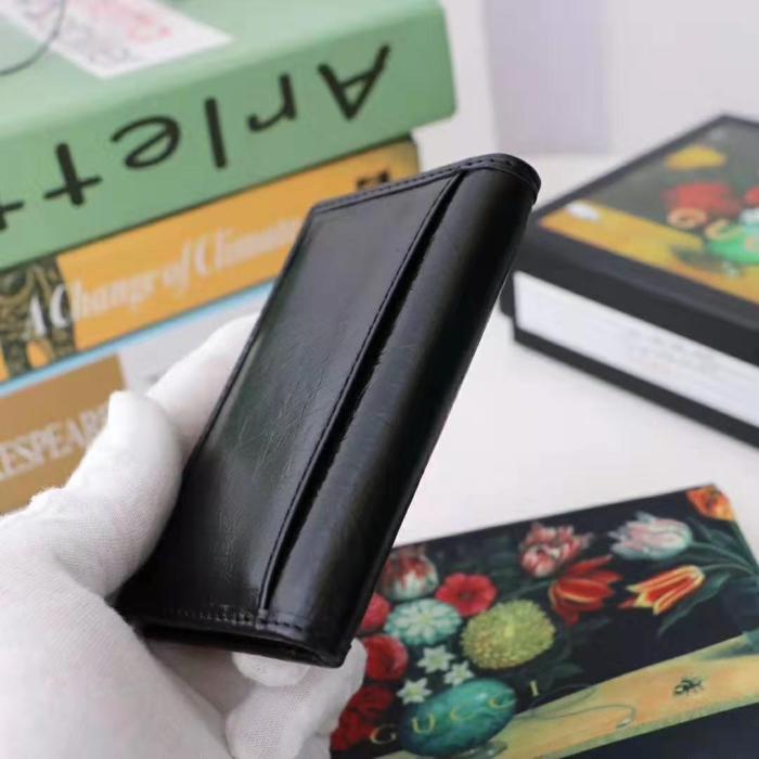 Gucci GG Men Soft Leather Passport Case in Black Soft Leather