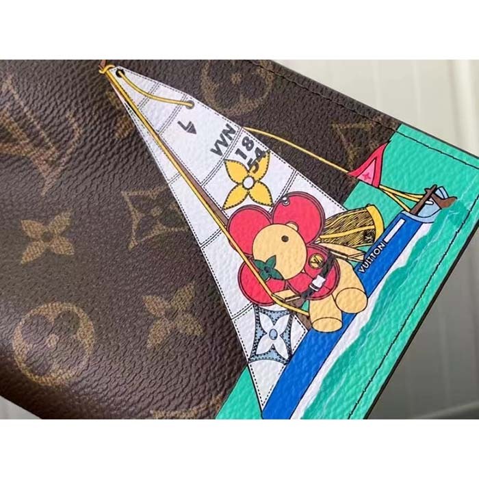 Louis Vuitton LV Unisex Passport Cover Dragon Fruit Pink Monogram Coated Canvas Grained Cowhide Leather