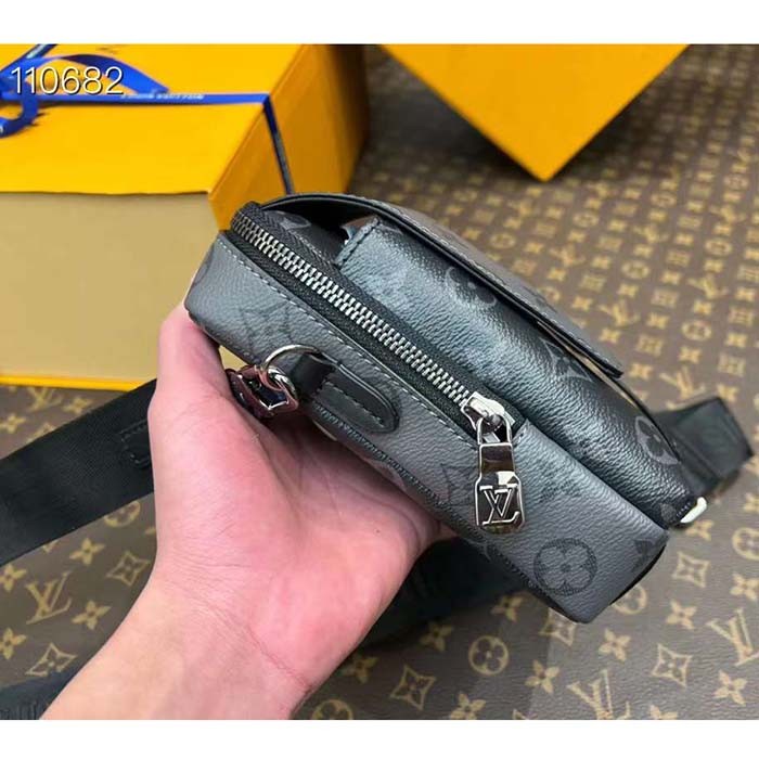 Louis Vuitton LV Unisex Double Phone Pouch NM Monogram Coated Canvas M81321