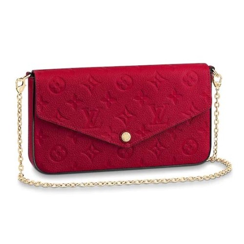 Louis Vuitton LV Women Félicie Pochette Bag in Monogram Empreinte Leather