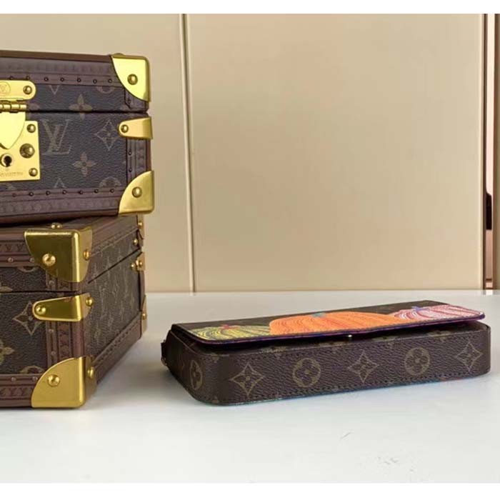 Louis Vuitton Women LV x YK Félicie Pochette Monogram Coated Canvas Pumpkin Print