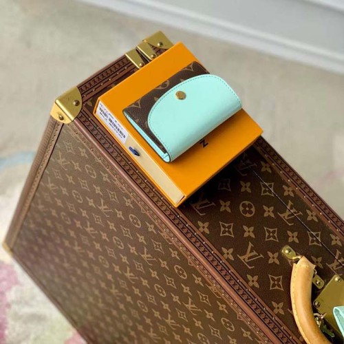 Louis Vuitton Unisex LV Rosalie Coin Purse Spring Green Monogram Coated Canvas M83582