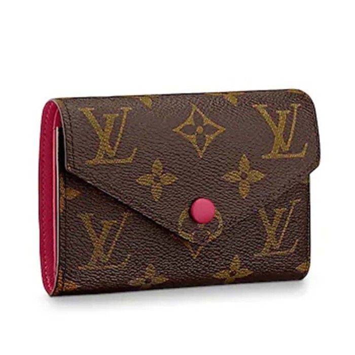 Louis Vuitton LV Women Victorine Wallet in Damier Ebene Canvas